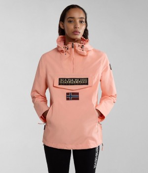 Dámské Bundy Do Deště Napapijri Rainforest Pocket Summer Anorak Jacket Růžové | 31LKZBARG