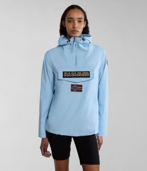 Dámské Bundy Do Deště Napapijri Rainforest Summer Anorak Jacket Světle Blankyt | 67CTBEAKF