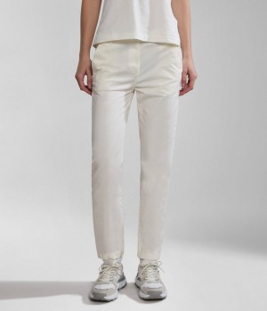 Dámské Chino Kalhoty Napapijri Meridian Chino Trousers Bílé | 54ENAMLHY