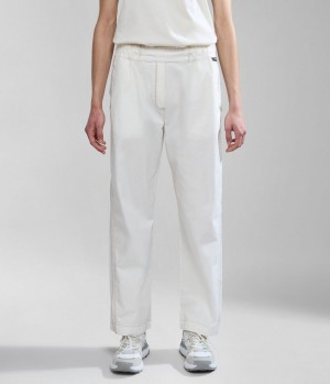 Dámské Jogger Kalhoty Napapijri Aberdeen Trousers Bílé | 52XEHCIQF