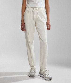 Dámské Jogger Kalhoty Napapijri Iaato Summer Joggers Bílé | 29JVOUETP