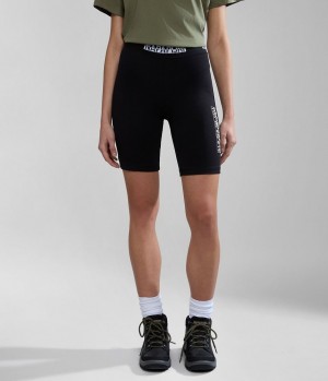 Dámské Kraťasy Napapijri Box Cycling Shorts Černé | 03JLIFZRW