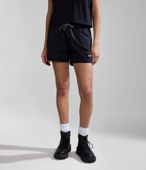 Dámské Kraťasy Napapijri Boyd Bermuda Shorts Černé | 76TYHVXZE