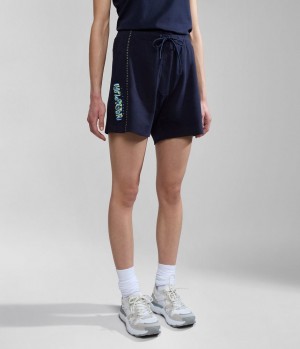 Dámské Kraťasy Napapijri Kreis Bermuda Shorts Tmavě Blankyt | 31MNPRTBG