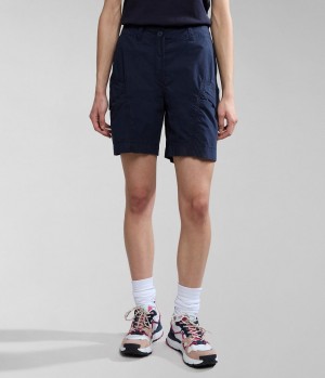 Dámské Kraťasy Napapijri Narin Bermuda Shorts Tmavě Blankyt | 91YRNUKSI