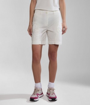 Dámské Kraťasy Napapijri Narin Bermuda Shorts Bílé | 48YUPJNVX