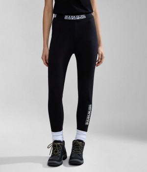 Dámské Legíny Napapijri Box Leggings Černé | 14DNBPWUZ