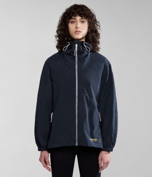 Dámské Lightweight Jackets Napapijri Makay Windbreaker Černé | 56AGZULJC