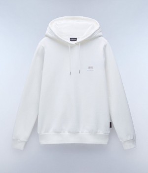 Dámské Mikina s Kapucí Napapijri Nina Winter Hoodie Bílé | 58ZUYLRDP