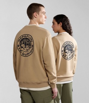 Dámské Mikiny Napapijri Faber Sweatshirt Béžový | 95LFNEOTY