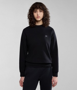 Dámské Mikiny Napapijri Nina Summer Sweatshirt Černé | 37NAJLVHC