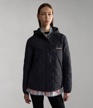 Dámské Short Jackets Napapijri Epoch Short Jacket Černé | 59WBITQLF