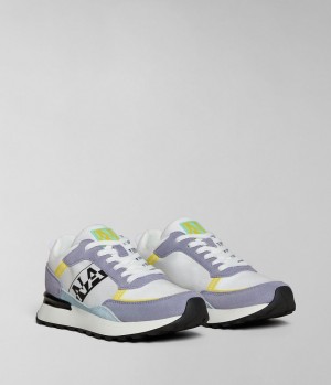 Dámské Sportovní Boty Napapijri Carley Trainers Bílé Fialové | 23AKOYESJ