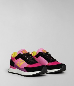 Dámské Sportovní Boty Napapijri Carley Trainers Černé Růžové | 54JIXDYEF