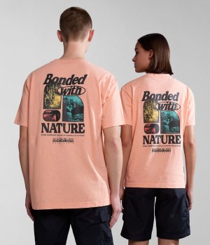 Dámské Tričko Napapijri Martre Short Sleeve T-Shirt Růžové | 47QGZHBKV