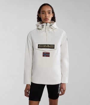 Dámské Větrovka Napapijri Rainforest Summer Anorak Jacket Bílé | 46RPSKUAY