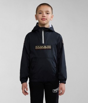 Dětské Anoraks Napapijri Cree Packable Anorak (4-16 YEARS) Černé | 43NEIZKUF