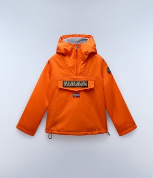 Dětské Bundy Do Deště Napapijri Rainforest Winter Anorak Jacket (4-16 YEARS) Oranžové Červené | 48LQRXNGM