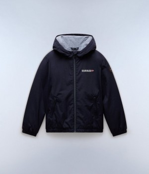 Dětské Bundy Do Deště Napapijri Scott Short Jacket (4-16 YEARS) Tmavě Blankyt | 57PGVIJXF