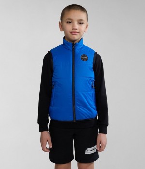 Dětské Gilet Napapijri Santafe Vest (4-16 YEARS) Blankyt | 65FMQEPDA