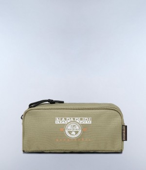 Dětské Malé Peněženky Napapijri Boussine Pencil Case Zelene | 01ECSTJVI