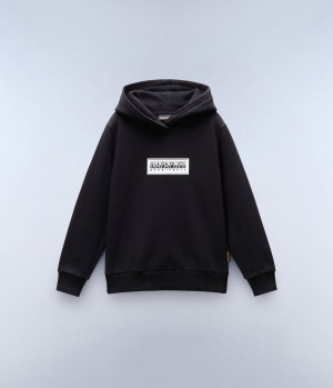 Dětské Mikina s Kapucí Napapijri Chamois Hoodie (4-16 YEARS) Černé | 68RGEQFVK