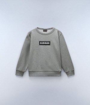 Dětské Mikiny Napapijri Chamois Sweatshirt (4-16 YEARS) Šedé | 98UXAEZDN