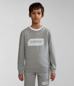 Dětské Mikiny Napapijri Kitik Sweatshirt (4-16 YEARS) Šedé | 21VJQTUCZ