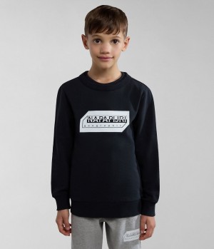 Dětské Mikiny Napapijri Kitik Sweatshirt (4-16 YEARS) Černé | 36QZXVCTB