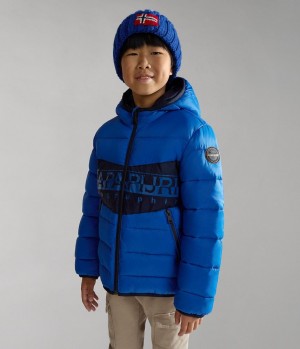 Dětské Puffer Bunda Napapijri Aerons Puffer Jacket (4-16 YEARS) Blankyt | 52LMFODKZ
