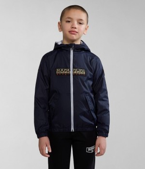 Dětské Short Jackets Napapijri Cree Short Jacket (4-16 YEARS) Tmavě Blankyt | 97ELHBORW