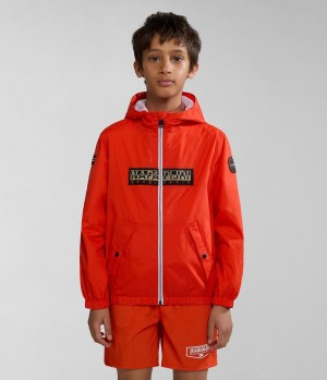 Dětské Short Jackets Napapijri Cree Short Jacket (4-16 YEARS) Oranžové | 41BLUFNIW