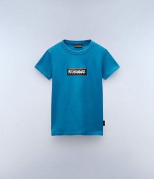 Dětské Tričko Napapijri Chamois Short Sleeve T-Shirt (4-16 YEARS) Blankyt | 17WIXQPVO