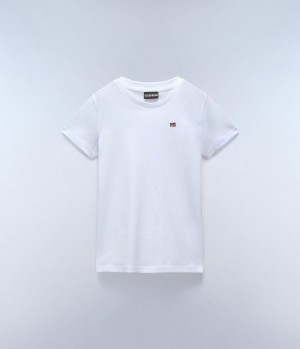 Dětské Tričko Napapijri Salis Short Sleeve T-Shirt (4-16 YEARS) Bílé | 65NTFICBR