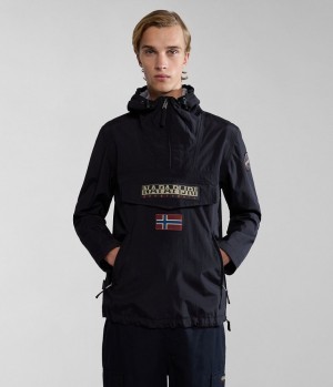 Pánské Anoraks Napapijri Rainforest Pocket Summer Anorak Jacket Černé | 20QDBMIPA