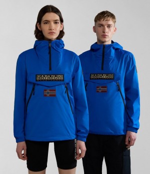 Pánské Anoraks Napapijri Rainforest Ripstop Anorak Jacket - Unisex Blankyt | 45DSMXNAI