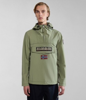 Pánské Anoraks Napapijri Rainforest Summer Anorak Jacket Zelene | 63BHUWADQ