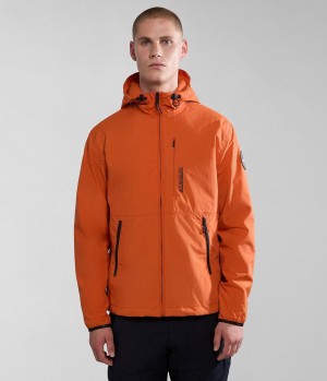 Pánské Bundy Do Deště Napapijri Tundra Jacket Oranžové | 62YEOJAHX
