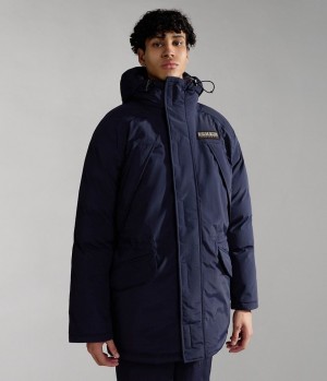 Pánské Bundy Parka Napapijri Epoch Parka Jacket Tmavě Blankyt | 40KWMPVJX