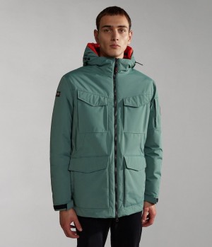 Pánské Bundy Parka Napapijri Field Jacket Zelene | 12UJTDGLH