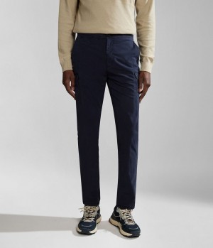 Pánské Cargo Kalhoty Napapijri Dease Cargo Trousers Tmavě Blankyt | 36NLRDIYJ