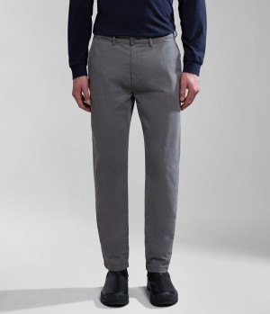 Pánské Chino Kalhoty Napapijri Puyo All-Seasons Chino Trousers Šedé | 76KYIXLVP