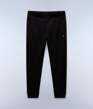 Pánské Jogger Kalhoty Napapijri Malis Fleece Trousers Černé | 34IKMXLRD