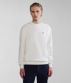 Pánské Jumpers Napapijri Decatur Jumper Bílé | 29XFINPZB