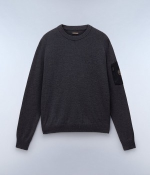 Pánské Jumpers Napapijri Gardy Jumper Černé | 07SNOKTPY