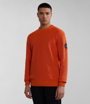 Pánské Jumpers Napapijri Gwich Jumper Oranžové | 98PXHSJZA