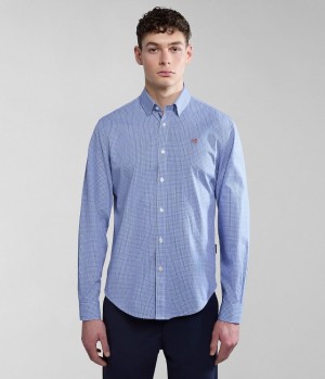 Pánské Košile Napapijri Graie Long Sleeve Shirt Blankyt | 78BSIQPXA