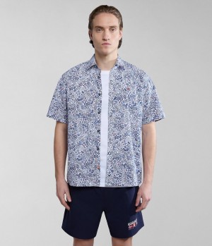 Pánské Košile Napapijri Ronge Short Sleeve Shirt Multicolour | 96FWXYNST