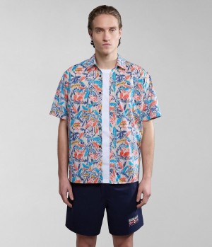 Pánské Košile Napapijri Ronge Short Sleeve Shirt Multicolour | 72JMYPRXU
