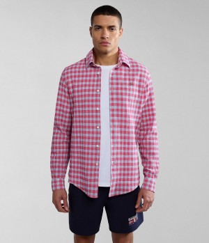 Pánské Košile Napapijri Tulita Long Sleeve Shirt Multicolour | 21HMJNREF